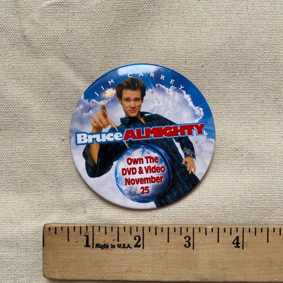 Bruce Almighty Promotional Button - Picture 2 of 4